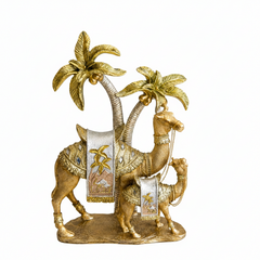 Luxury Camel & Palm Tree Decorative Sculpture