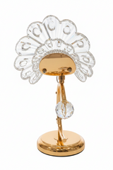 Luxury Crystal Fan Decorative Candle Holder