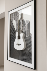 Modern 3D Guitar Wall Art Frame