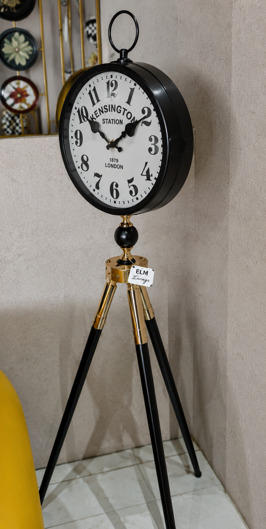 Luxury Vintage Tripod Floor Clock