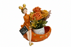 Artistic Lady Decorative Flower Pot Planter