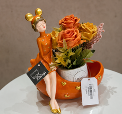 Artistic Lady Decorative Flower Pot Planter