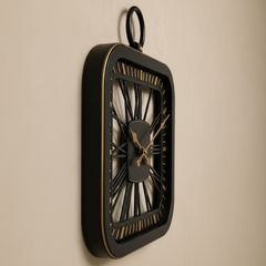 Vintage Industrial Square Wall Clock