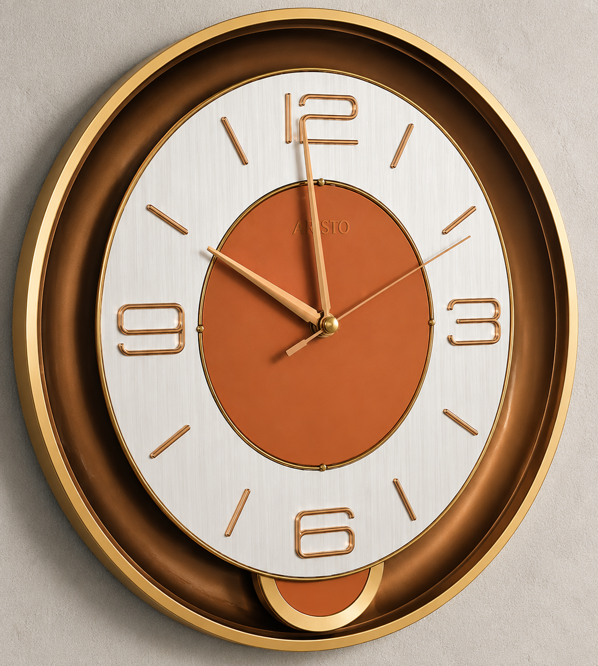 Modern Oval Decorative Wall Clock