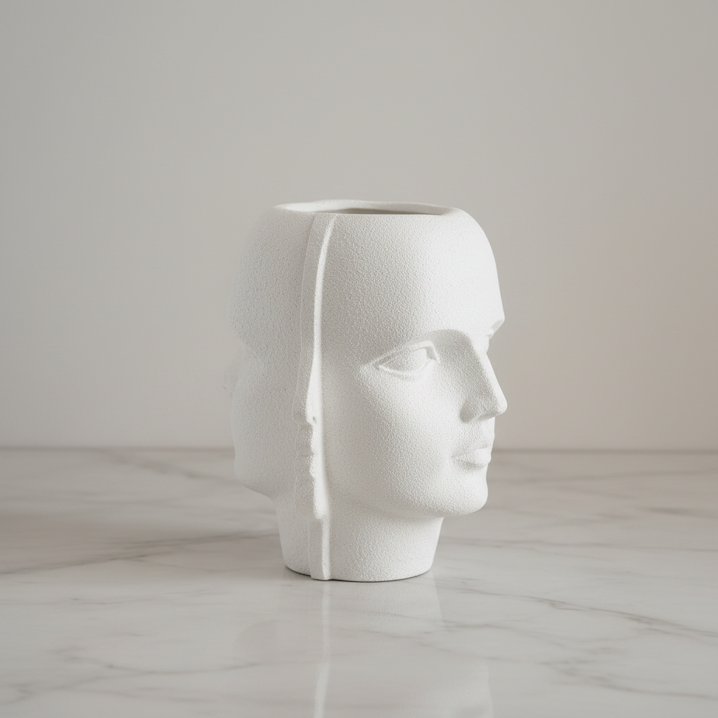 European Classical Face Bust Decorative Sculpture