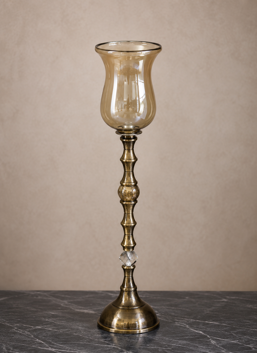 Luxury Gold Crystal Candle Holder
