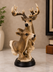 Luxury Golden Deer Family Decorative Sculpture