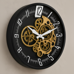 ChronoGear Industrial Skeleton Wall Clock