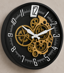 ChronoGear Industrial Skeleton Wall Clock
