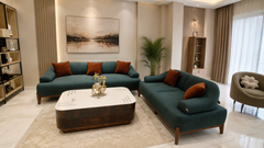 Emerald Majesty Grand Curved Sofa Collection – Premium Contemporary Living Room Seating Set with Solid Wood Base and Luxury Upholstery