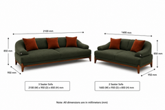 Emerald Majesty Grand Curved Sofa Collection – Premium Contemporary Living Room Seating Set with Solid Wood Base and Luxury Upholstery