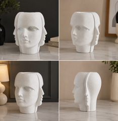 European Classical Face Bust Decorative Sculpture