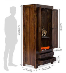 Sheesham Wood The Artisan Reserve Wardrobe