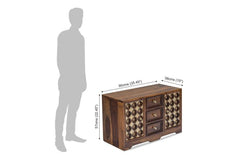 Sheesham Wood Rajwada Royale Brass Dressing Table