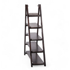 The Trainglo Sheesham Wood Elegant Urban Style Wooden Library Rack Unit