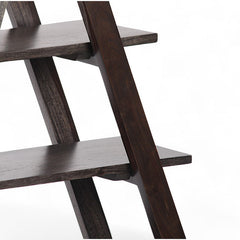 The Trainglo Sheesham Wood Elegant Urban Style Wooden Library Rack Unit