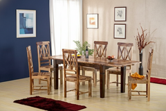 Sheesham Wood Crossair Dining Set