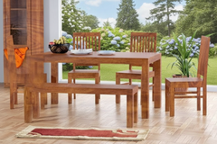 Sheesham Wood Cubex Dining Set