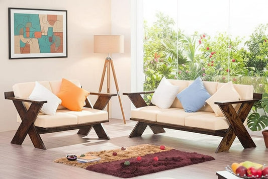 Sheesham Wood New Axe Sofa Set
