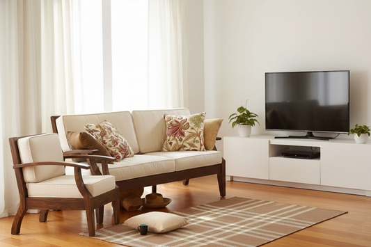 Sheesham Wood Europian Sofa Set