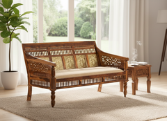 Sheesham Wood Virasat Settee Sofa Set
