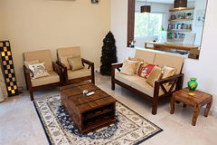 Sheesham Wood The Meridian Sofa Set