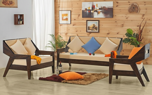 Sheesham Wood The Apex Sofa Set