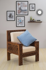 Sheesham Wood The Royal Lattice Collection Sofa Set