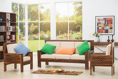 Sheesham Wood The Royal Lattice Collection Sofa Set