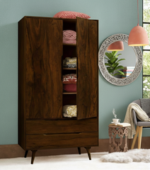 Sheesham Wood The Heritage Oak Wardrobe