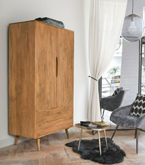 Sheesham Wood The Heritage Oak Wardrobe