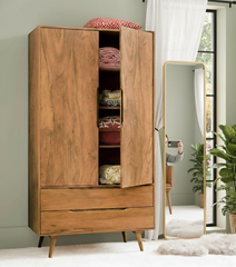 Sheesham Wood The Heritage Oak Wardrobe