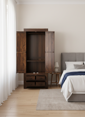 Sheesham Wood The Artisan Reserve Wardrobe