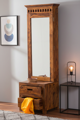 Sheesham Wood Estelle Wall-Mount Dressing table