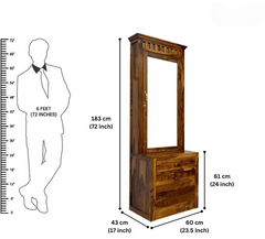 Sheesham Wood The Vista Bureau Dressing Table