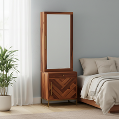 Sheesham Wood Moderne Alcove Dressing Table
