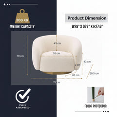 Luxury Swiss Accent Chair