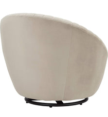 The "Aura" Swivel Accent chair (Beige)