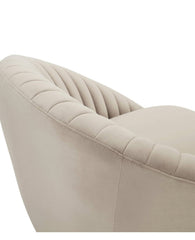 The "Aura" Swivel Accent chair (Beige)