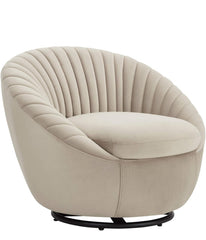 The "Aura" Swivel Accent chair (Beige)