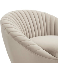 The "Aura" Swivel Accent chair (Beige)