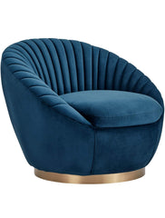 The "Aura" Swivel Accent chair (Royal Blue)
