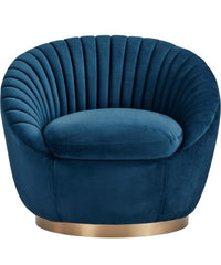 The "Aura" Swivel Accent chair (Royal Blue)