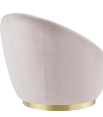 The "Aura" Swivel Accent chair (Baby Pink)