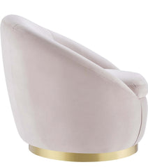 The "Aura" Swivel Accent chair (Baby Pink)
