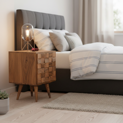 Sheesham Wood Pradigm Bedside Table
