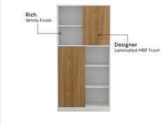 Elegant Urban Style Wooden Library Rack Unit