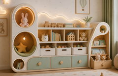 Luxury Cloud Curve Kids Toy Storage Unit