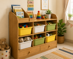 Little India JoyNest Wooden Toy Storage Organizer for Kids’ Room