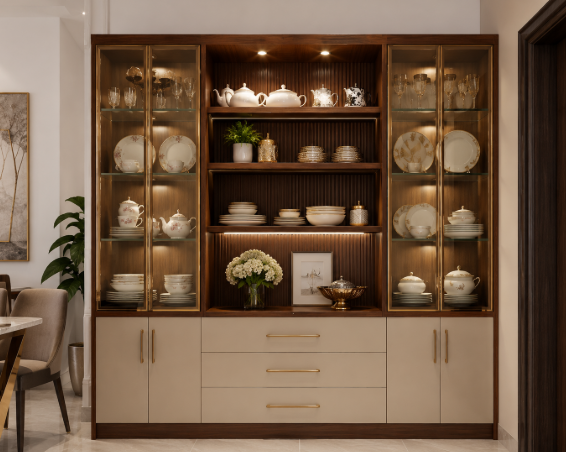 Modern Luxury Crockery Unit
